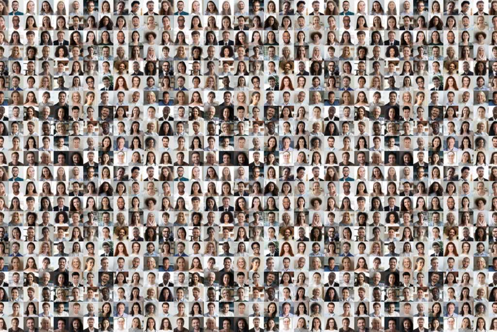 lots of faces