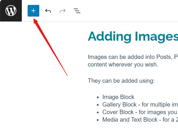 Add blocks button