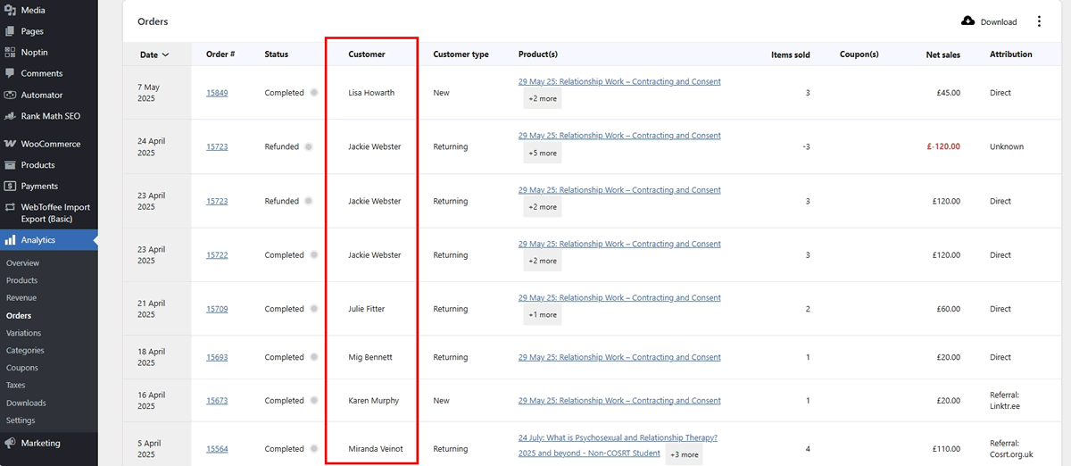 screenshot automation validate against orders