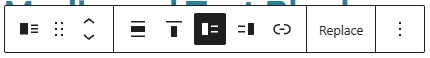screenshot media and text block options