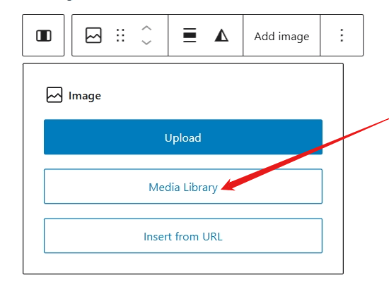 screenshot add image from media library