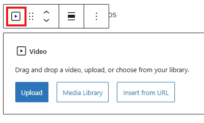 screenshot add video block