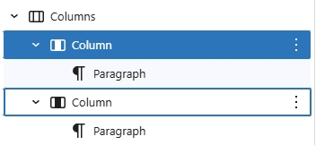 screenshot list view showing columns