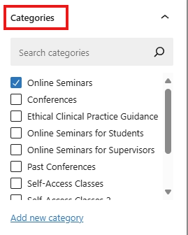 screenshot product categories