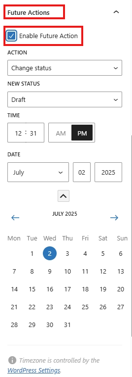 screenshot product future actions