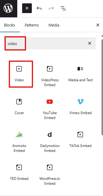 screenshot video blocks